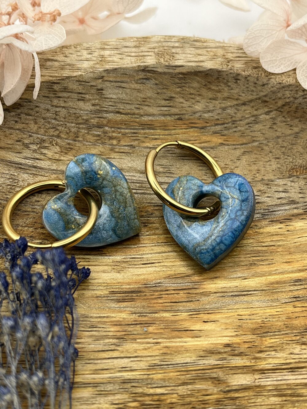 Couleur 4C Les Joséphine Marbrées – Bleu Royal et Or