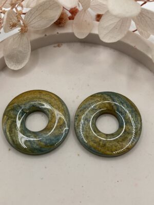 Les Johanna Marbrées – Bleu Royal et Or